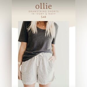 BNWOT CJLA linen blend Ollie Shorts